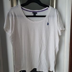 Polo by Ralph Lauren Women's White T-Shirt